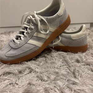 Adidas White and Blue Sneakers Classic Design